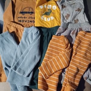 Kids Matching Sets - Mustard, Rust, Sage & Gray Mix